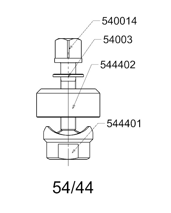 PERFORADOR REDONDO PARA CHAPA  FORZA  SERIE 54